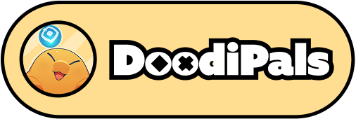 A DoodiPals Logo with text